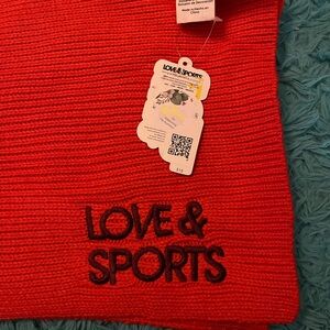 Love & Sports Red Scarf